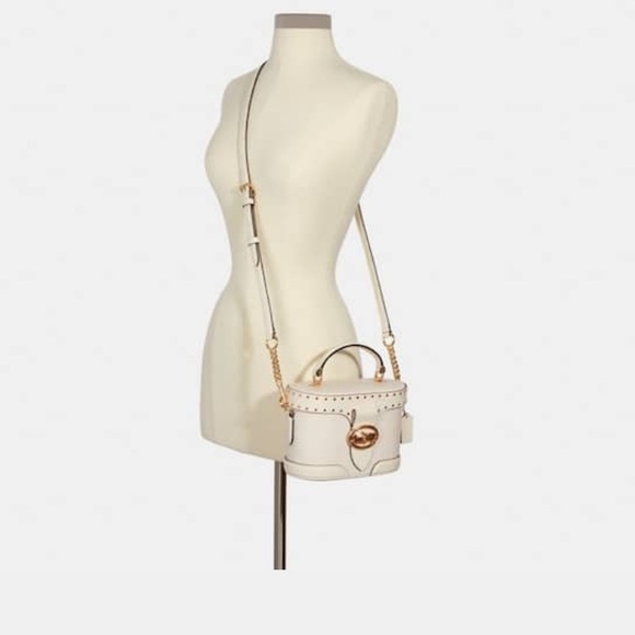 NWT Stunning COACH Georgie Gem Chalk - Picture 3 of 7